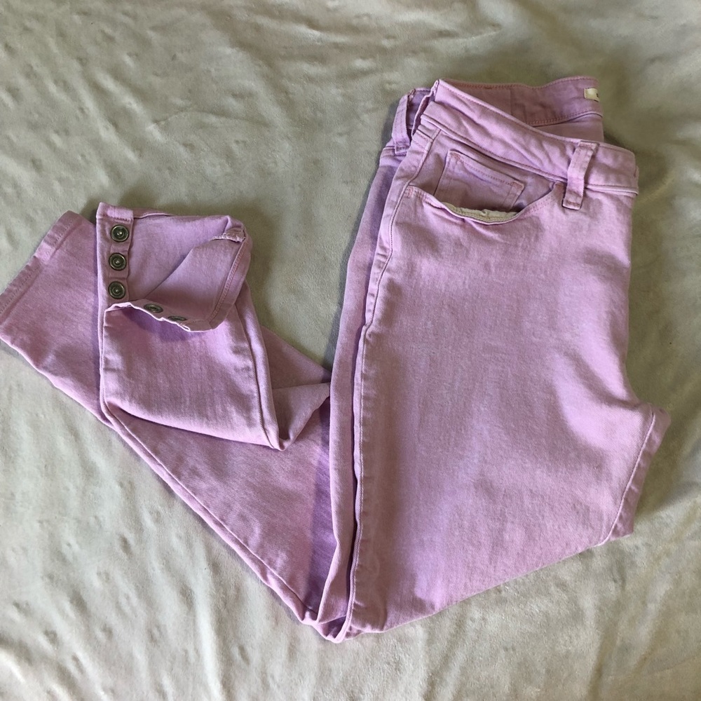 Pink Levi's Super Skinny Pink Jeans 30